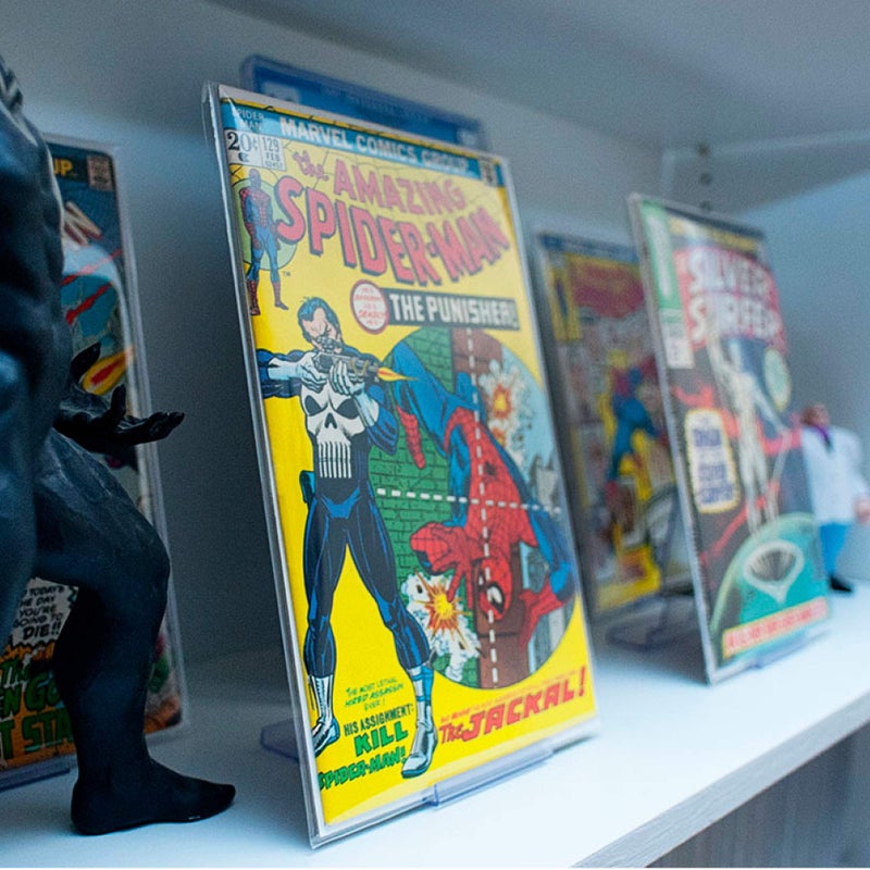 CollectorMount Comic Mount 3 Pack, Comic Book Shelf Stand or Wall Mount Display, Invisible and Adjustable - Image 4